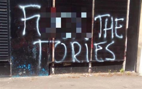 Conservative MSP Glasgow office vandalised with 'ACAB' & 'F*** the ...