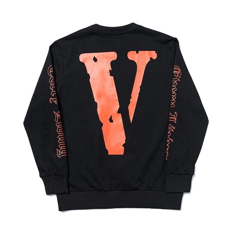 Vlone V Hoodie Black Orange - VLONE