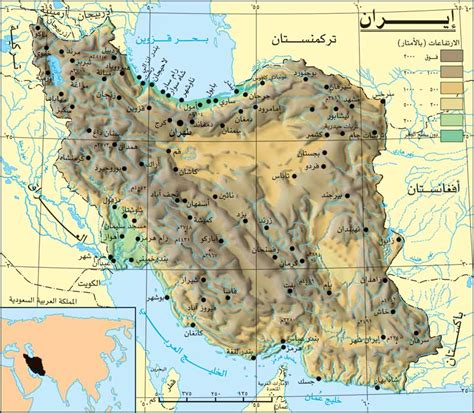 خريطة إيران Iran Map - مجلة رحالة