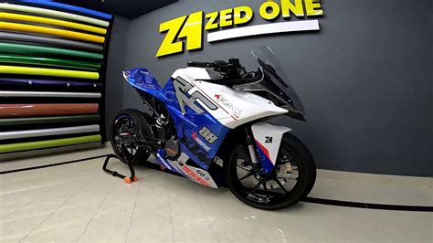 KTM RC200 Tastefully Modified In White & Blue Livery - Video