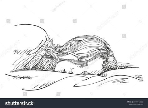 4,906 Sleeping Woman Sketch Images, Stock Photos & Vectors | Shutterstock