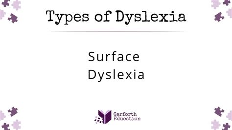 Surface Dyslexia - YouTube