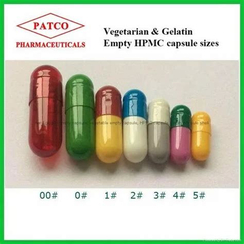 Patco Empty Hard Gelatin Capsules - Size 4, Packaging Type: Box at Rs 140/pack in Mumbai