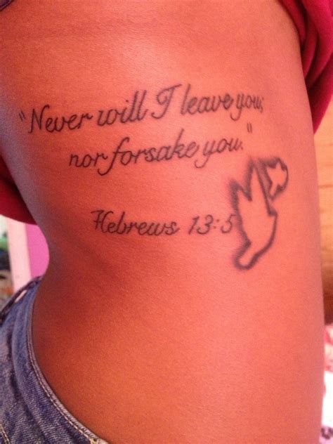 Hebrews 13:5 Tattoo Quotes