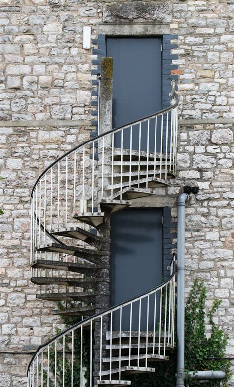 Spiral Staircase Fire Escape Free Stock Photo - Public Domain Pictures