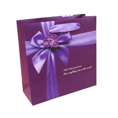 Luxury Sweet Purple Chocolate Packaging Box In Delhi With Bowknot - Buy ...