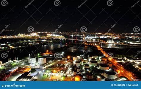 Drone Overlooking the Yarra River, West Gate Bridge, and Docklands in Melbourne, Australia at ...