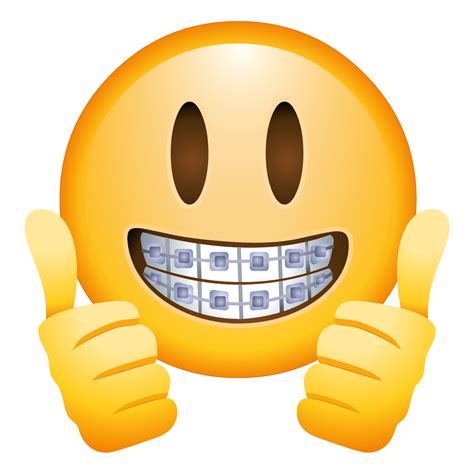 Braces Face Emoji transparent PNG - StickPNG