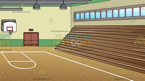 🔥 Free Download A School Gymnasium With Basketball Court And Bleachers ...