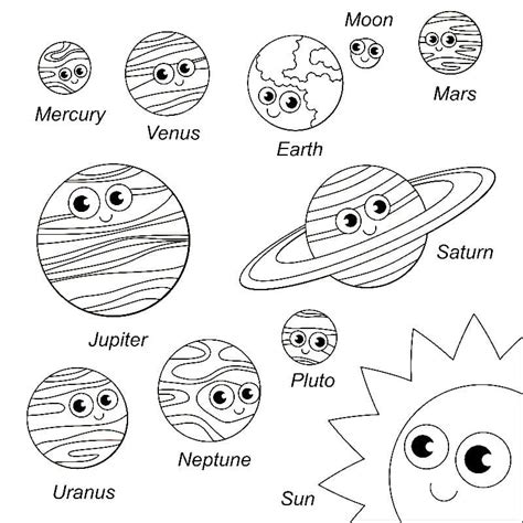 Planets Coloring Page (100 Pieces). Print Free For Kids - Coloring Home