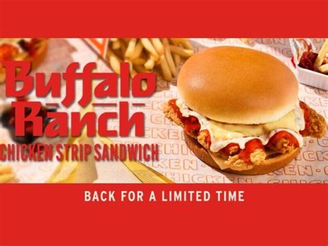 Whataburger's Buffalo Ranch Chicken Strip Sandwich Returns - Williamson Source