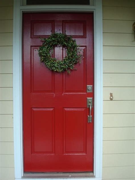 My New Red Door | Painted front doors, Front door paint colors, Red ...