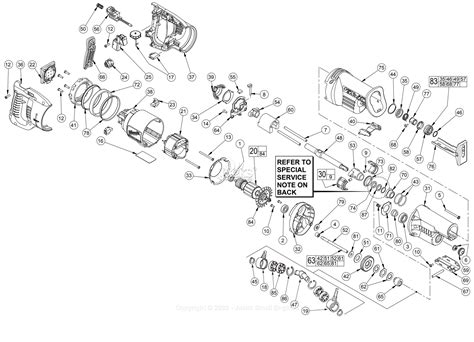 Milwaukee 6523-21 (Serial A65A) Milwaukee Sawzall Parts Parts Diagram ...