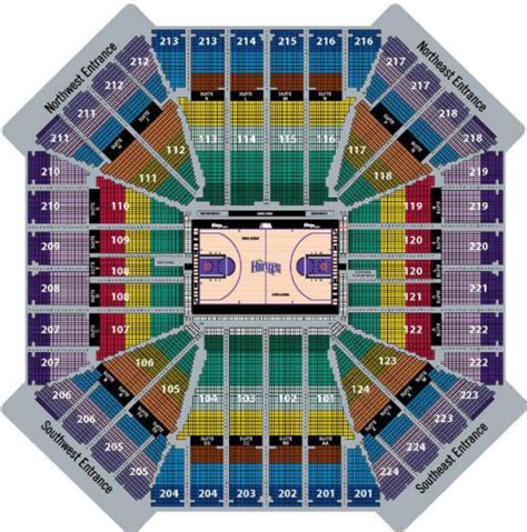 Arco Arena Detailed Seating Chart - Arena Seating Chart