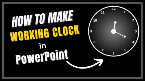 How to create a working Clock in Microsoft Powerpoint-Microsoft ...