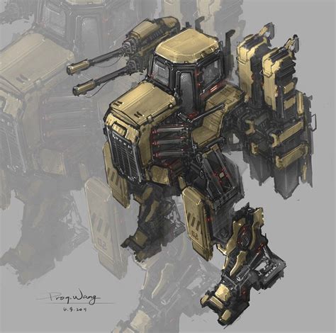 construction mech | Mech, Concept art, Cyberpunk art