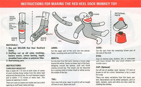 Rockford Sock Monkey - Vintage Sewing Patterns