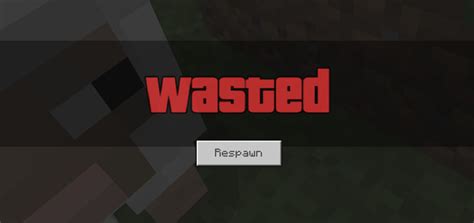 GTA Wasted Screen Resource Pack | Minecraft PE Texture Packs