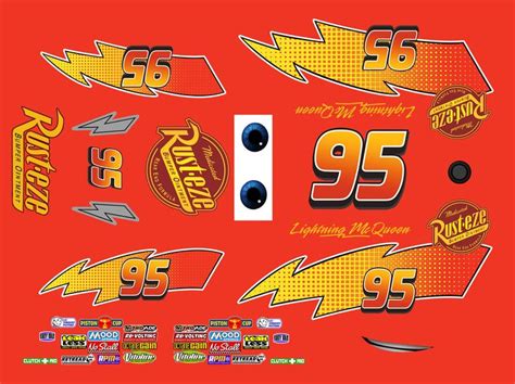 Lightning Mcqueen Car Stickers