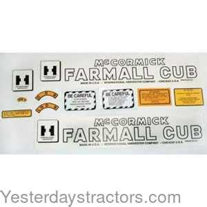 Farmall Cub Farmall Cub Decal Set, Mylar - 109883