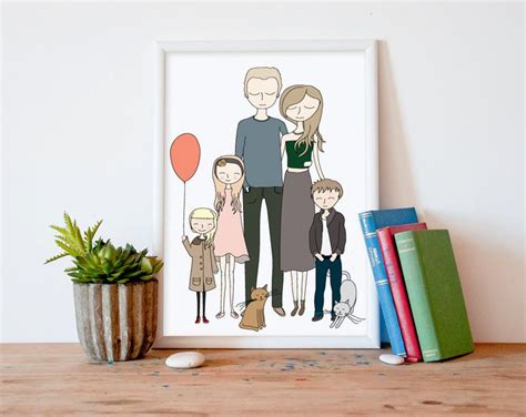 10 cool options for custom family portraits | Family drawing, Custom family portrait, Custom ...