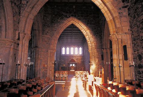 Photographic Magnet Iona Abbey Interior pack of 5 - Island Blue