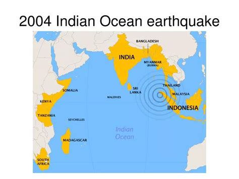 Map Indian Ocean Tsunami 2004