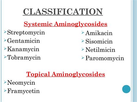 Aminoglycosides