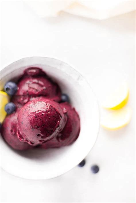 Lemon Blueberry Sorbet • A Sweet Pea Chef