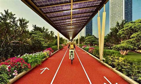 Cycle track with solar roof; KTR to lay foundation today