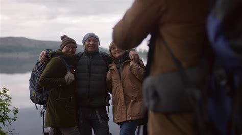 Senior Hiker Two Female Friends Standing Stock Footage SBV-337771114 - Storyblocks