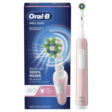 Oral-B Pro 1000 Electric Toothbrush, Pink - Walmart.com