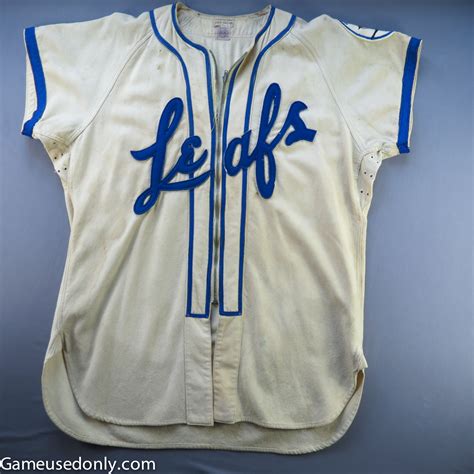 Toronto Maple Leafs Game Used Baseball Jersey 1952 - Game Used Only