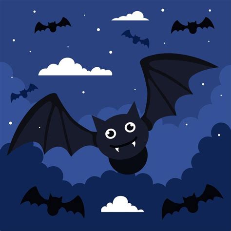 halloween bats flying 14498144 Vector Art at Vecteezy