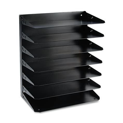 SteelMaster Multi-Tier Steel Horizontal Organizers, 7 Sections, Legal Size Files, 15" x 8.75" x ...