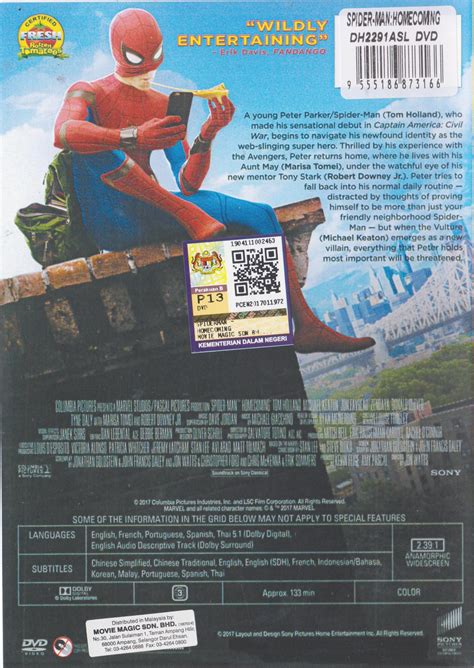 Spider-Man Homecoming (DVD) - Speedy Video