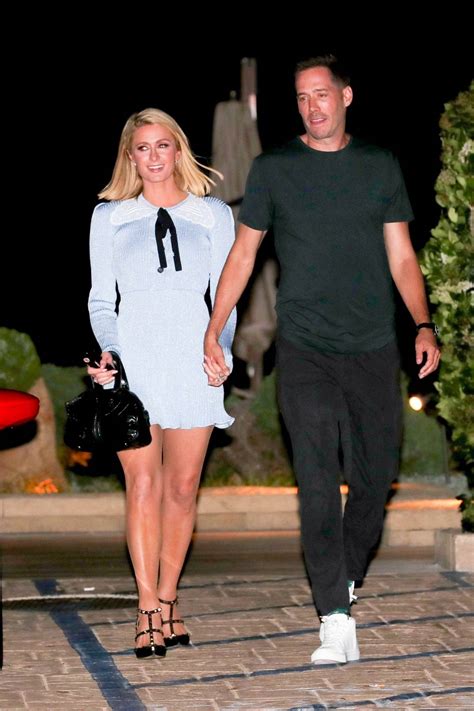 Paris Hilton - In a baby blue mini dress seen at Nobu in Malibu-03 ...