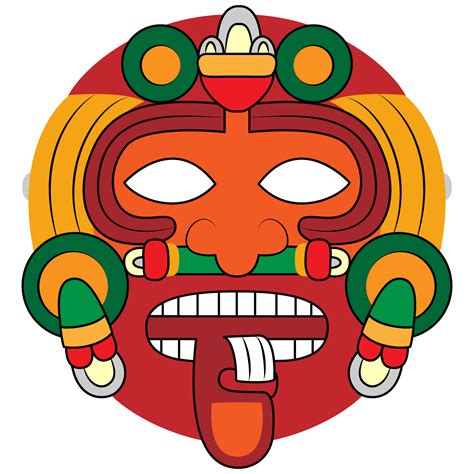 Aztec Mask Template | Free Printable Papercraft Templates