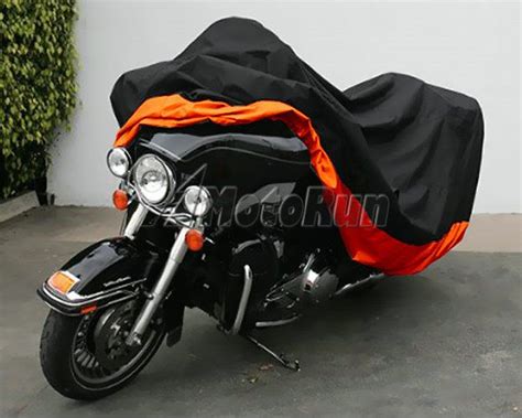 Details about XXXL Orange Motorcycle Cover Waterproof For Harley Davidson Street Glide Touring ...