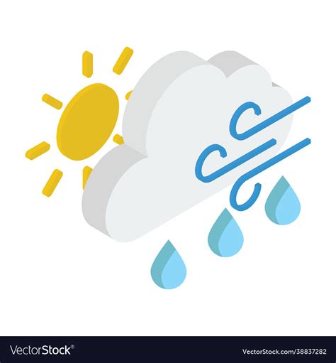 Windy weather forecast Royalty Free Vector Image