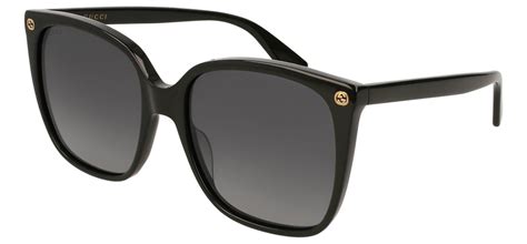 Gucci GG0022S Sunglasses - Black / Grey Gradient - Tortoise+Black