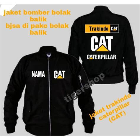 Jual jaket bomber CATERPILLAR (CAT) jaket bomber pt trakindo caterpillar indonesia jaket ...