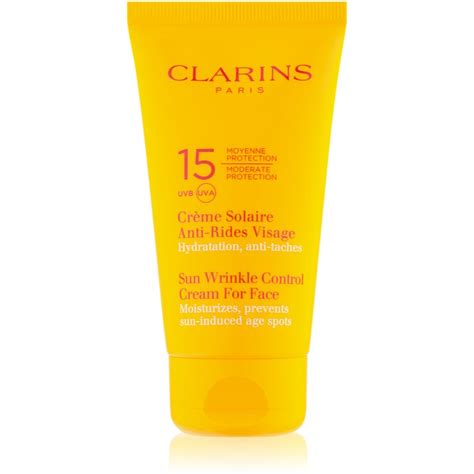 Clarins Sun Protection, Sun Wrinkle Control Cream For Face SPF 15 ...