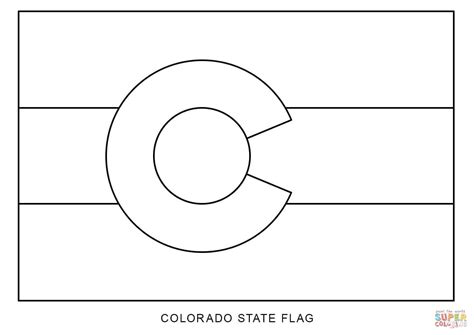 Flag of Colorado coloring page | Free Printable Coloring Pages