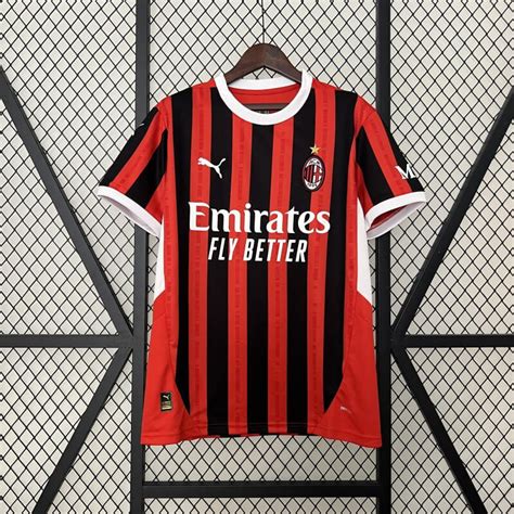 AC Milan 24/25 Home Men Soccer Jersey - Zorrojersey- Professional ...