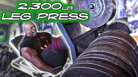 Ronnie Coleman - 2,300 lb leg press | Ronnie Coleman - YouTube