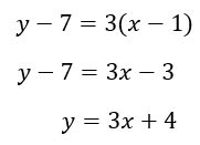 Point-Slope Form | Overview, Equation & Examples - Lesson | Study.com