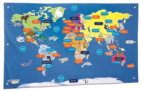 World Map For Kids Printable - Map