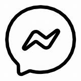 Messenger Outline Vector SVG Icon  Repo sketch template