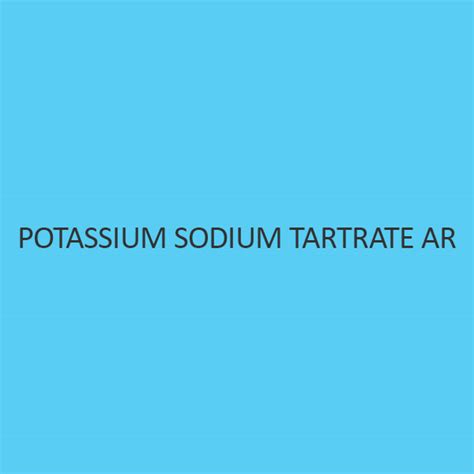 Potassium Sodium Tartrate AR (Tetrahydrate) buy online at ibuychemikals ...